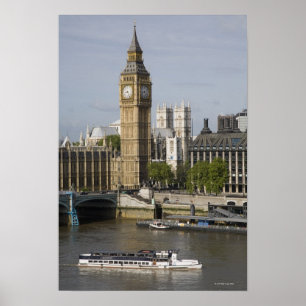 Poster Big Ben e Thames River