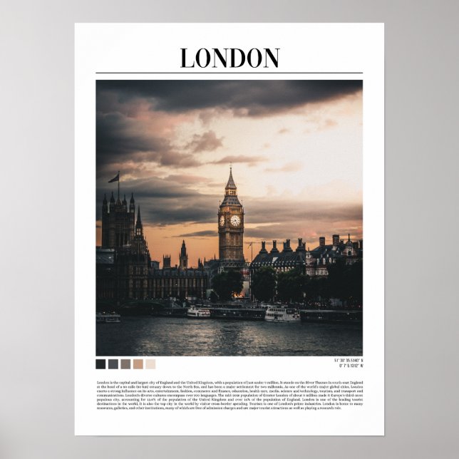 Poster Big Ben Minimalist Wall Art (Frente)