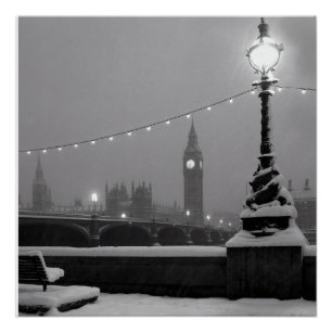Pôster Big Ben na Neve – Londres