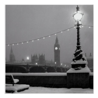 Pôster Big Ben na Neve – Londres