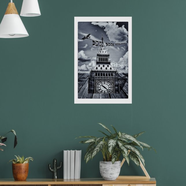 Poster Big Ben Surreal British Art, London (Sala de Estar 1)