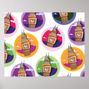 Poster Big Ben Westminster Clock Tower