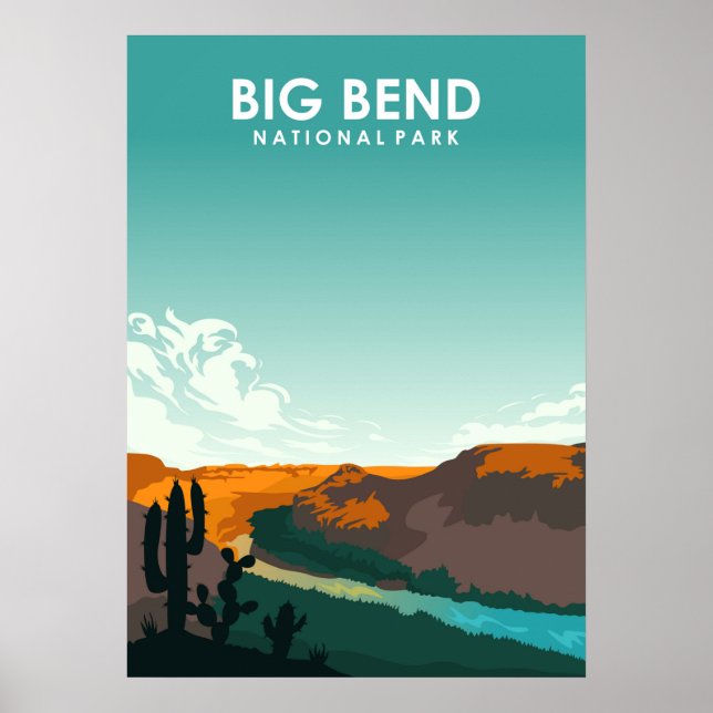 Poster Big Bend National Park (Frente)