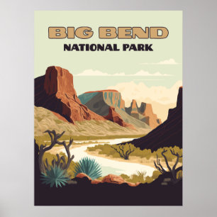 Poster Big Bend National Park Viagem