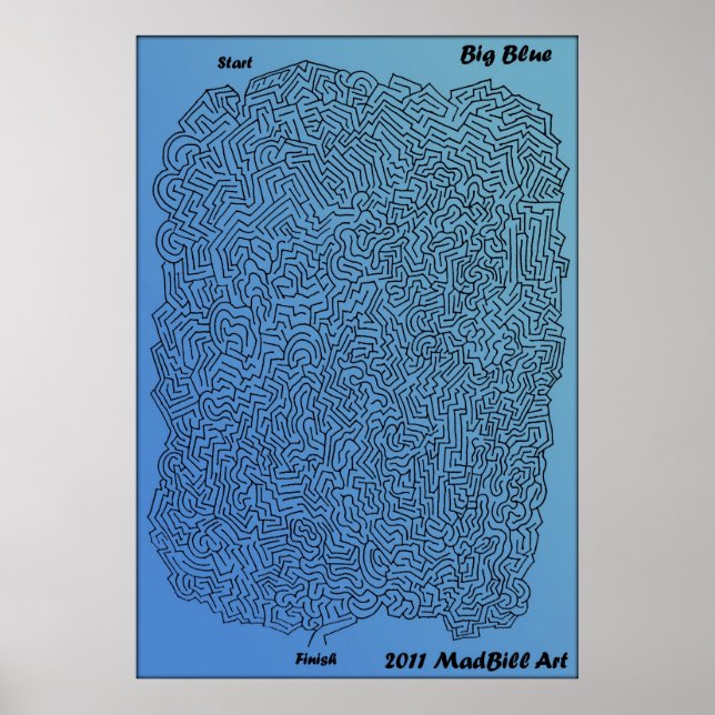 Poster Big Blue Maze (Frente)