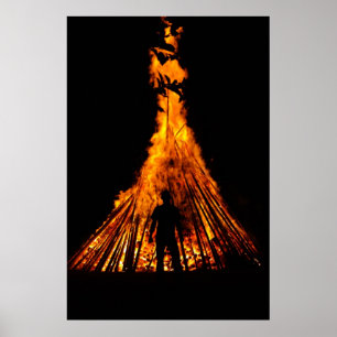 Poster Big bonfire