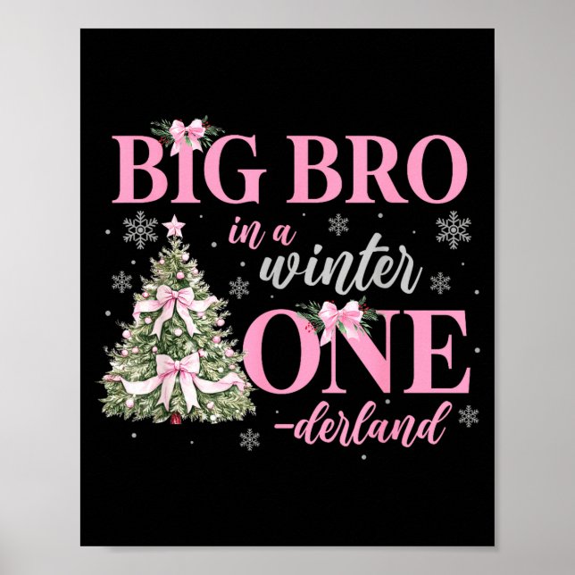 Poster Big Bro In A Winter Onederland Birthday Girl Chris (Frente)