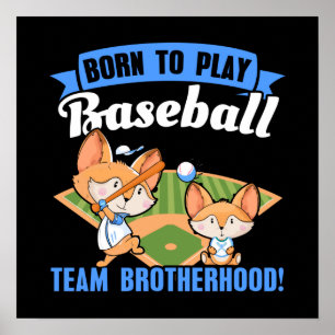 Poster Big Brother Little Brother - Jogadores de baseball
