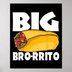 Poster Big Burrito Mexicano Comida Cinco De Mayo