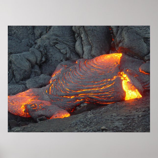 Poster Big Island Lava Flow Hawaii (Frente)