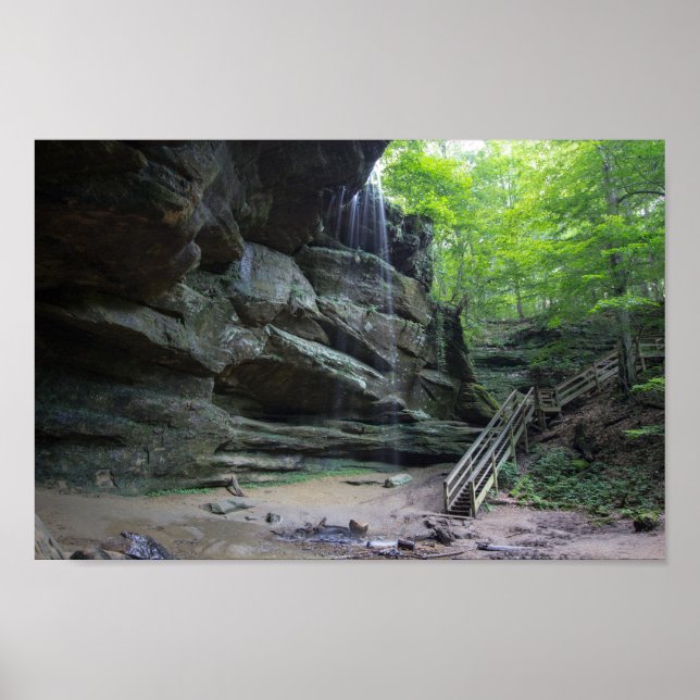 Poster Big Lyons Falls, Parque Estadual de Mohican, Ohio (Frente)