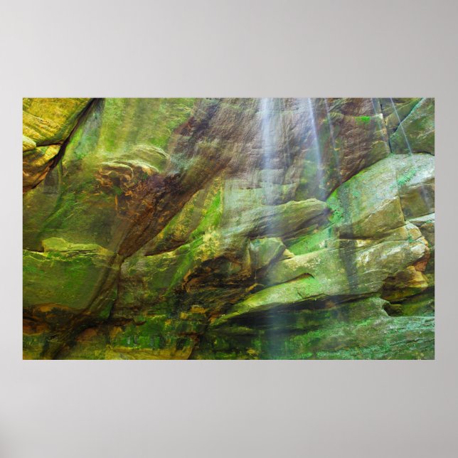 Poster Big Lyons Falls, Parque Estadual de Mohican, Ohio (Frente)