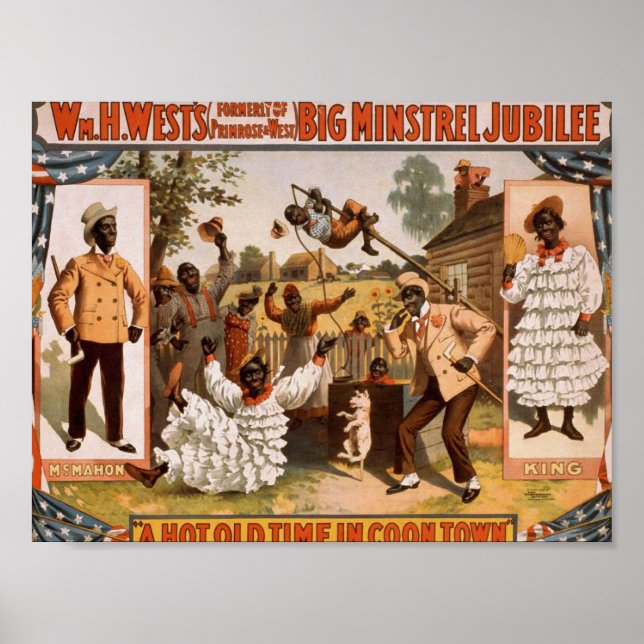 Pôster Big Minstrel Jubilee, "A Hot Time in Legal Town" (Frente)