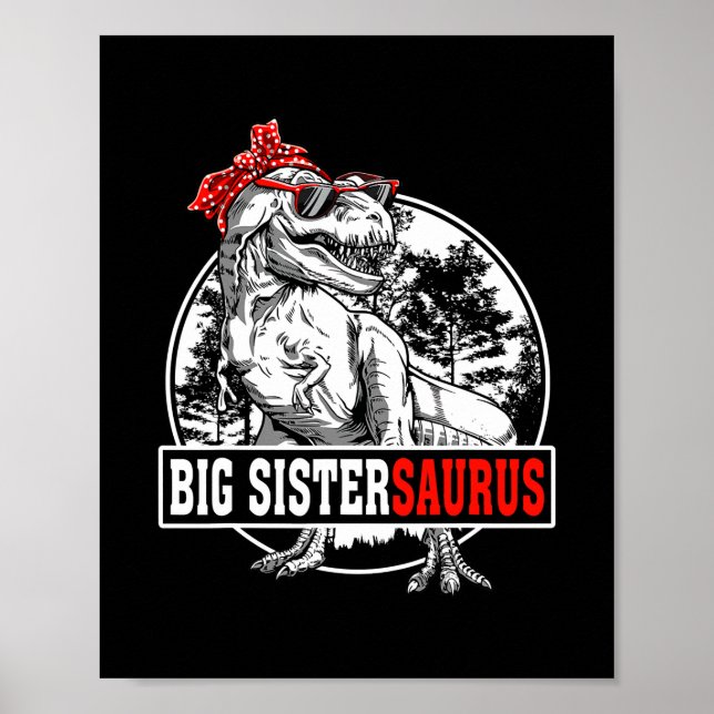 Poster Big Sistersaurus T Rex Dinossauros Engraçados Saur (Frente)