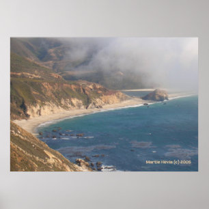 Pôster Big Sur Rocky Beach