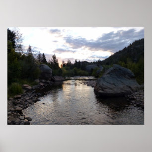 Poster Big Thompson River no Sunrise