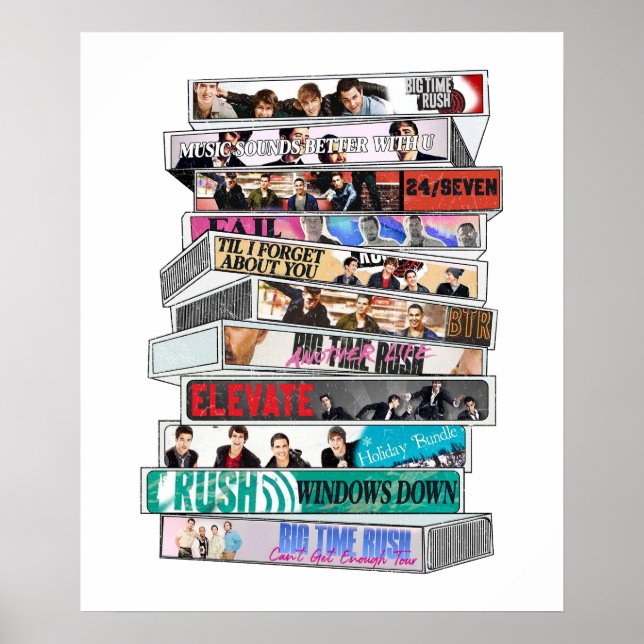 Poster Big Time Rush Cassette Tape (Frente)