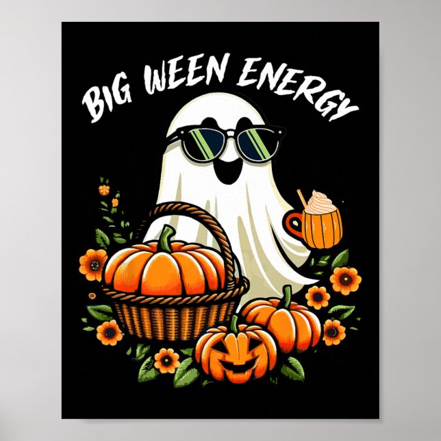 Poster Big Weny Energy Ghost Drink Pumpkin Spice La (Frente)