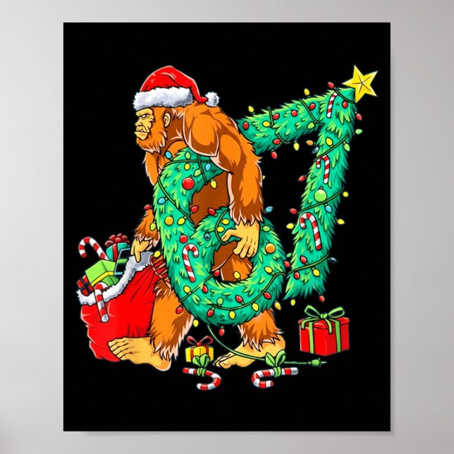 Poster Bigfoot 67 Meme Christmas Tree 67 Baseball Lifesty (Frente)