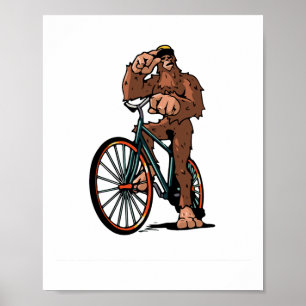 Poster Bigfoot Ciclismo Bicicleta Mountain Bike Mtb Sasqu