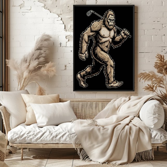 Poster Bigfoot Golfer Stride (Criador carregado)