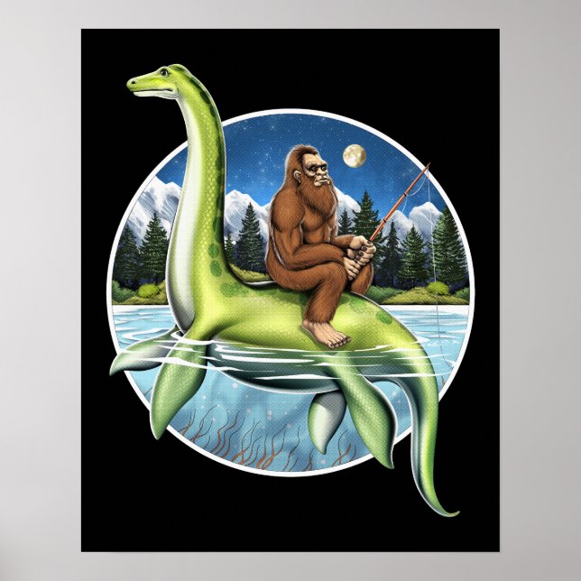 Poster Bigfoot Loch Ness Fisheries (Frente)