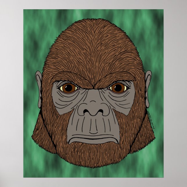Poster Bigfoot Portrait 1 (Tipo Ape) (Frente)