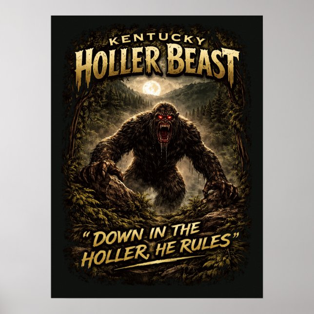 Poster Bigfoot Sasquatch (Frente)