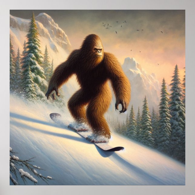 Poster Bigfoot Snowboard (Frente)