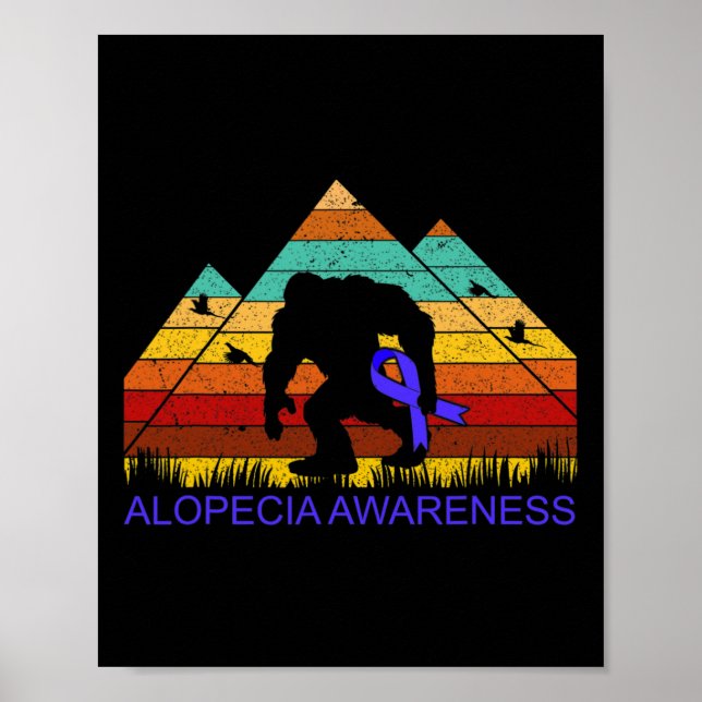 Poster Bigfoot traz ALOPECIA SENSIBILIZAÇÃO (Frente)