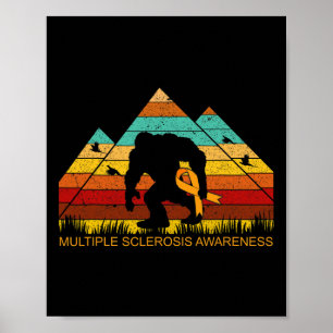 Poster Bigfoot Traz Diversão de Fita de Esclerose Múltipl