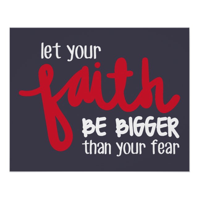 Pôster Bigger than your fear (Frente)