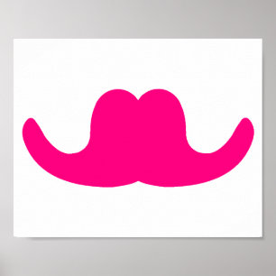 Poster Bigode cor-de-rosa do comediante
