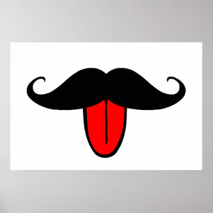 Pôster Bigode engraçado