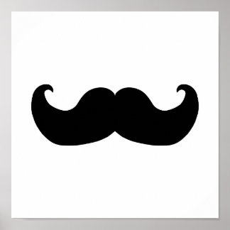 Poster bigode preto