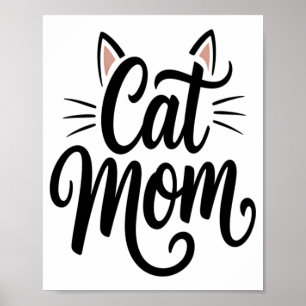 Poster Bigodes e Orelhas de Mãe de Gato