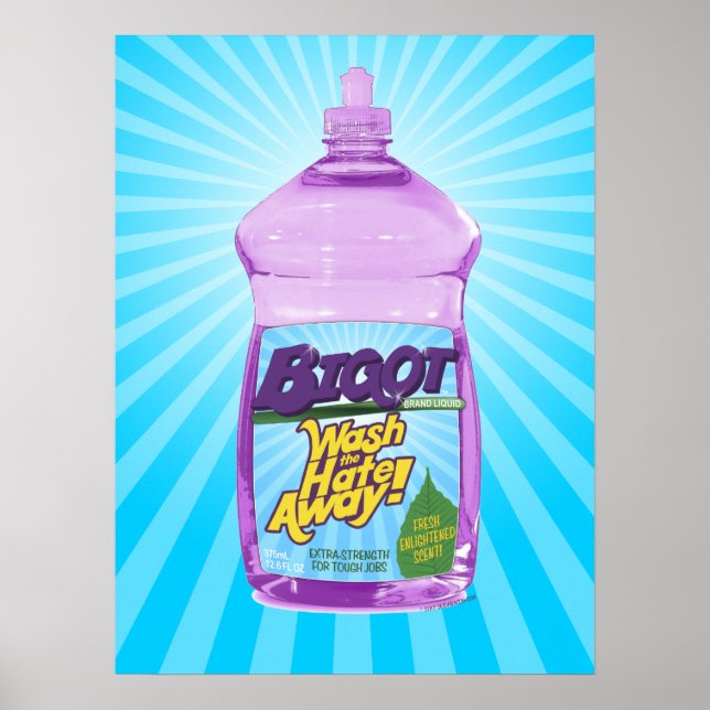 Poster BIGOT Lave o Ódio! [pôster] (Frente)