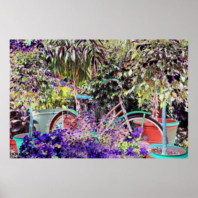 Pôster Bike em alta cor (Frente)