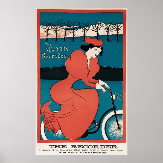 Poster Bike Lady (Frente)
