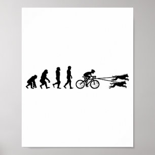 Poster Bikejoring DogScoting Dog Esporte Bike Evolution