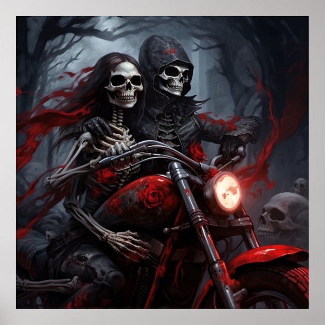 Poster Biker au Charme Rebelle (Frente)