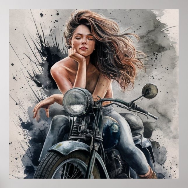 Poster Biker Grls (Frente)