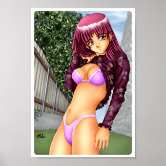 Pôster Bikini Anime Girl