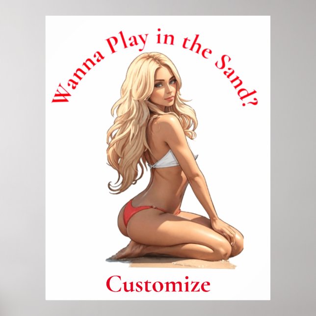 Poster Bikini Beach Girl Thunder_Cove (Frente)