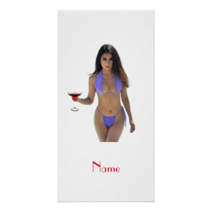 Pôster Bikini Bikini - Boca-Boca de Cabeça Negra