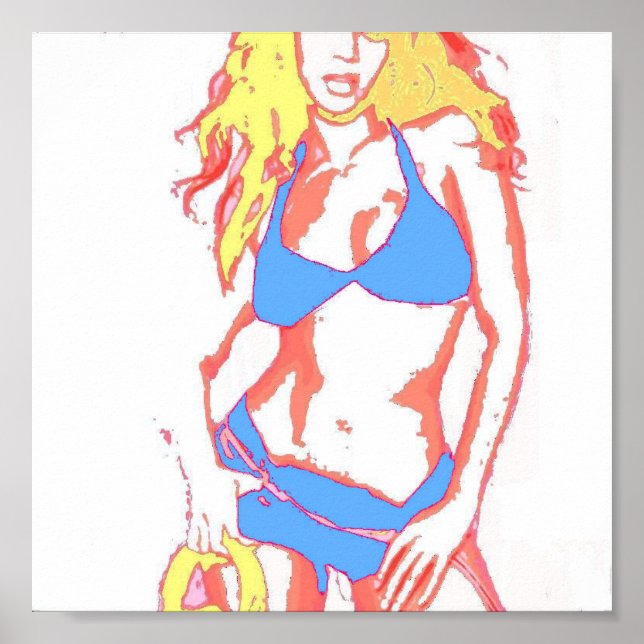 Pôster Bikini Girl (Frente)