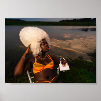 Poster Bikini Modelo Bold Sunset