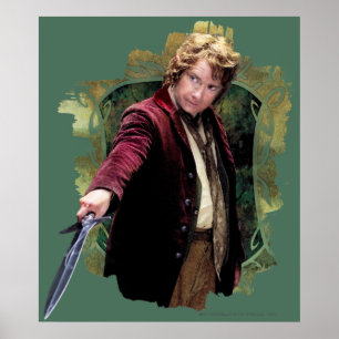 Poster BILBO BAGGINS™ com espada