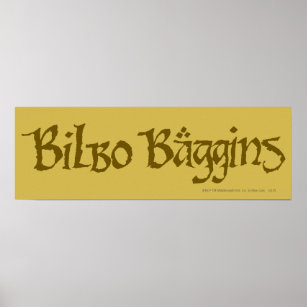 Pôster BILBO BAGGINS™ Sólido
