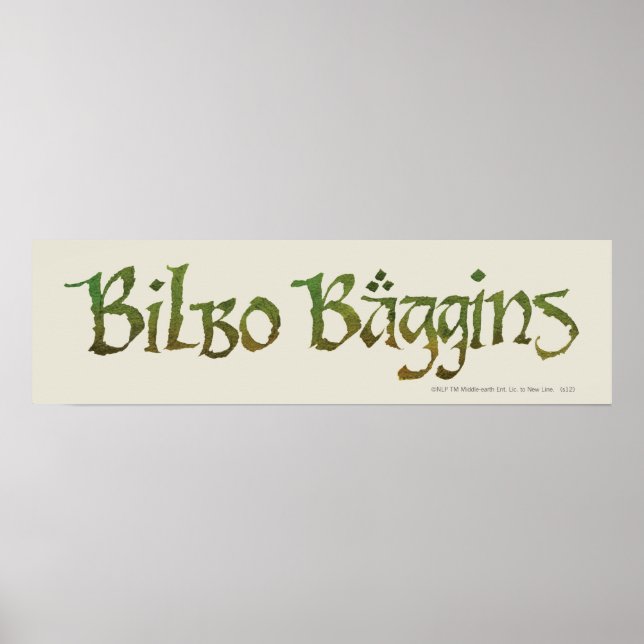 Pôster BILBO BAGGINS™ Textured (Frente)